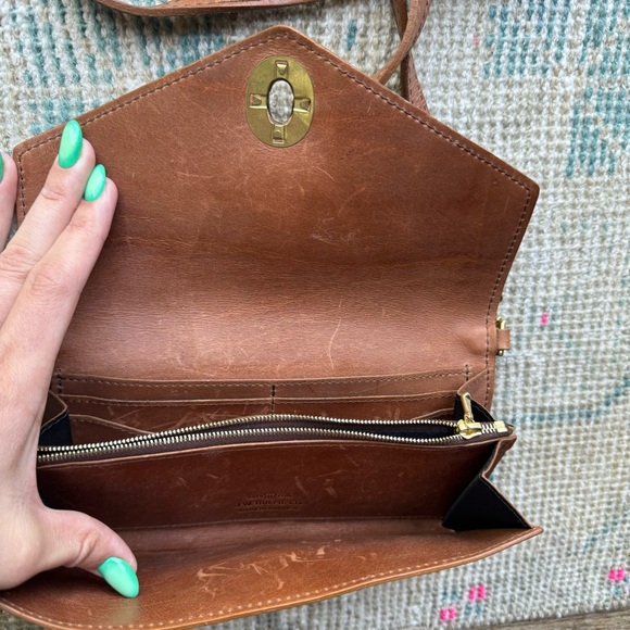 J.W. Hulme leather wallet crossbody purse - Picture 6 of 9